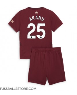 Günstige Manchester City Manuel Akanji #25 3rd trikot Kinder 2024-25 Kurzarm (+ Kurze Hosen)